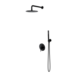 Y system prysznicowy podtynkowy, czarny półmat SYSY18BL