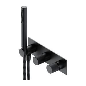 CONTOUR bateria prysznicowo-wannowa podtynkowa z rączką prysznicową, antracyt szczotkowany CT8035-1AT