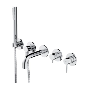 Y bateria wannowa 5-otworowa podtynkowa, chrom połysk Y1237-1SCR