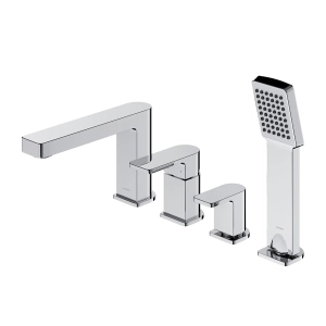 BARETTI bateria wannowa 4-otworowa, chrom połysk BA7832CR