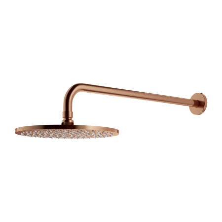 SLIMLINE deszczownica z ramieniem, miedź szczotkowana