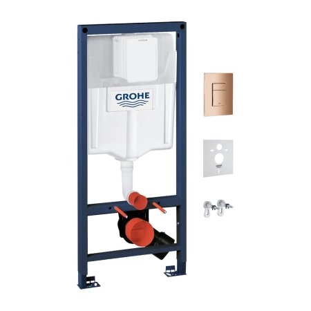 RAPID podtynkowy zestaw WC 4w1, miedź połysk, GROHE