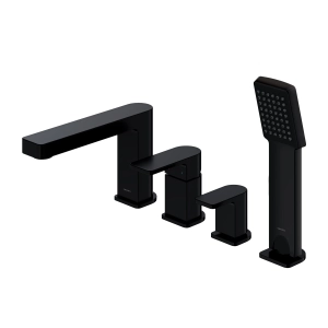 BARETTI bateria wannowa 4-otworowa, czarny mat BA7832BL