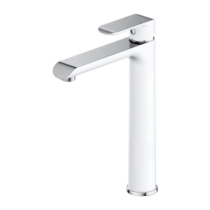 SACRAMENTO bateria umywalkowa wysoka, chrom/biały połysk SC2312CRB