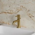 Y bateria umywalkowa, złoty szczotkowany