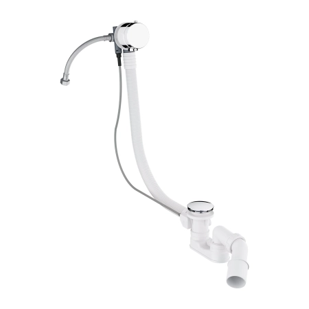 CGS syfon wannowy przelewowo-odpływowo-napełniający, chrom połysk