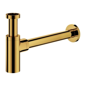 syfon umywalkowy ozdobny, złoty połysk A186GL