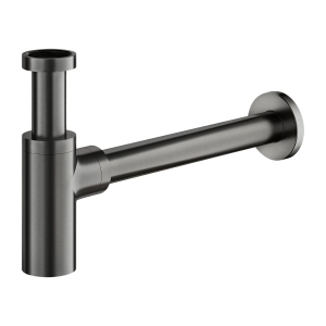 syfon umywalkowy ozdobny, grafit szczotkowany A186GR