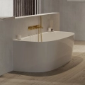 CONTOUR bateria wannowa 5-otworowa podtynkowa, złoty szczotkowany