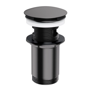 korek klik-klak do umywalki z przelewem, antracyt szczotkowany A706AT