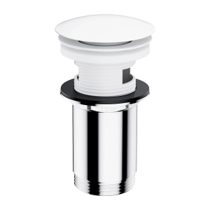 korek klik-klak do umywalki z przelewem, biały mat A706BM