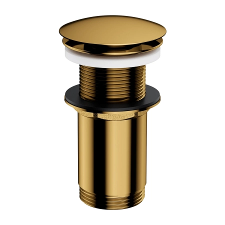 korek klik-klak do syfonu umywalkowego, złoty połysk