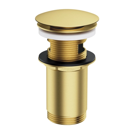 korek klik-klak do syfonu umywalkowego, mosiądz szczotkowany