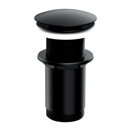 korek klik-klak do umywalki bez przelewu, czarny półmat