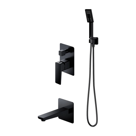 PARMA system wannowy podtynkowy, czarny mat