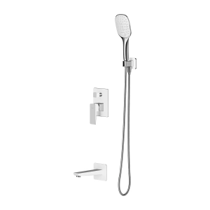 PARMA system wannowy podtynkowy, chrom/biały połysk SYSPMW01CRB