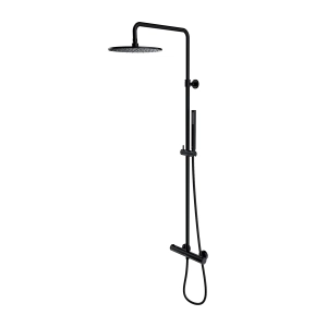 Y termostatyczny system prysznicowy natynkowy, czarny półmat Y1244SUBL