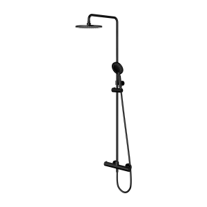 UNI termostatyczny system prysznicowy natynkowy, czarny półmat Y1244NBL