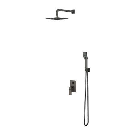 SLIDE system prysznicowy podtynkowy, grafit szczotkowany