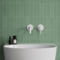Y element natynkowy baterii umywalkowej podtynkowej, biały mat
