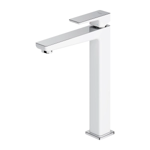 PARMA bateria umywalkowa wysoka, chrom/biały połysk PM7412CRB