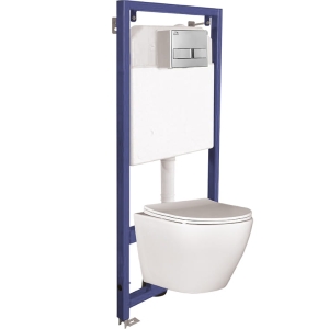 Akan i Desna - zestaw podtynkowy, stelaż, miska i przycisk VMDA600S