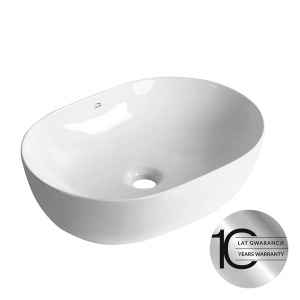 Lomami - umywalka nablatowa ceramiczna VUL_6248