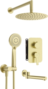 Zestaw prysznicowy podtynkowy z wylewką wannową Deante Arnika BXYYRQAM