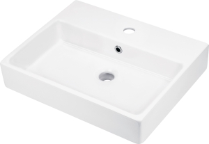 Umywalka ceramiczna nablatowa/ścienna z miejscem na baterię - 50x40 cm Deante Temisto CDT 6U4S