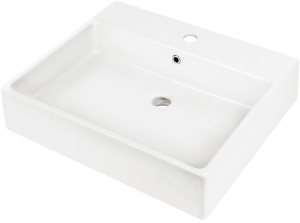 Umywalka ceramiczna nablatowa/ścienna z miejscem na baterię - 60x50 cm Deante Temisto CDT 6U6S