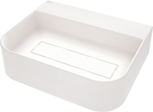 Umywalka granitowa nablatowa z miejscem na baterię - z maskownicą Deante Arnika CQA AU5S