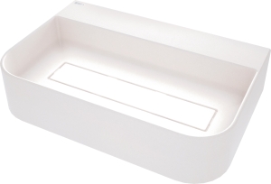 Umywalka granitowa nablatowa z miejscem na baterię - z maskownicą Deante Arnika CQA AU6S