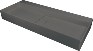 Umywalka granitowa nablatowa - z maskownicą Deante Blur CQB TU8S