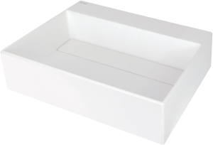 Umywalka granitowa nablatowa z miejscem na baterię - z maskownicą Deante Correo CQR AU5M