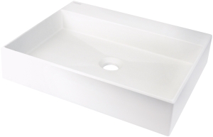 Umywalka granitowa nablatowa z miejscem na baterię - 500x400 mm Deante Correo CQR AU5S