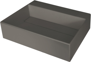 Umywalka granitowa nablatowa z miejscem na baterię - z maskownicą Deante Correo CQR TU5M