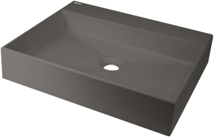 Umywalka granitowa nablatowa z miejscem na baterię - 500x400 mm Deante Correo CQR TU5S