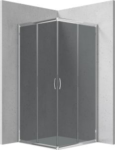 Kabina prysznicowa kwadratowa 80x80 cm Deante Funkia KYC 442K