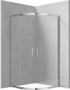 Kabina prysznicowa półokrągła 90x90 cm Deante Funkia KYP 051K
