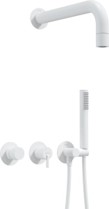 Zestaw prysznicowy podtynkowy z główką prysznicową - z baterią poziomą Deante Silia NQS A0XK