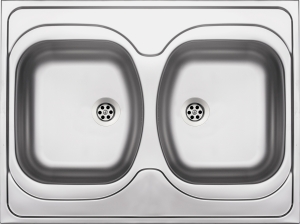 Zlewozmywak stalowy 2-komorowy - nakładany Deante Tango ZM6 320N