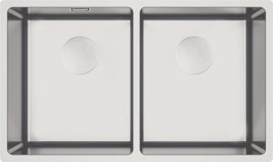 Zlewozmywak stalowy 2-komorowy podwieszany Deante Egeria ZPE 020A
