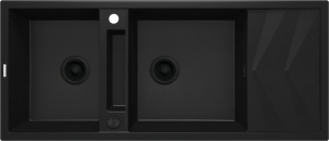 Zlewozmywak granitowy magnetyczny 2-komorowy z ociekaczem Deante Magnetic ZRM N213