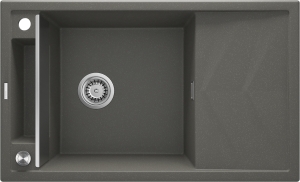 Zlewozmywak granitowy magnetyczny 1-komorowy z ociekaczem Deante Magnetic ZRM T113