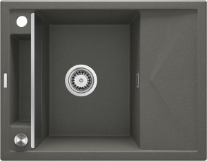 Zlewozmywak granitowy magnetyczny 1-komorowy z ociekaczem Deante Magnetic ZRM T11A