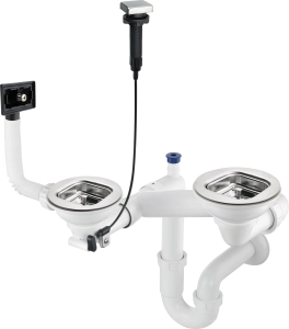 Syfon do zlewozmywaka stalowego 1.5- i 2-komorowego Deante  ZXY 9920