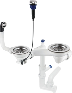 Syfon do zlewozmywaka granitowego 1.5- i 2-komorowego - Space-Saver Deante Space-Saver ZXY 9973