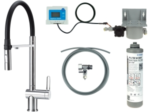 Bateria kuchenna z zestawem do filtracji wody
 z elastyczną wylewką Deante Magnetic BRMF075M