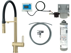 Bateria kuchenna z zestawem do filtracji wody
 z elastyczną wylewką Deante Magnetic BRMFR75M