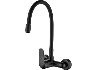 ELZA bateria zlewozmywakowa ścienna z elastyczną wylewką